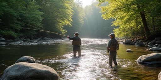 Luxury guided fly fishing trip on a clear Adirondacks stream